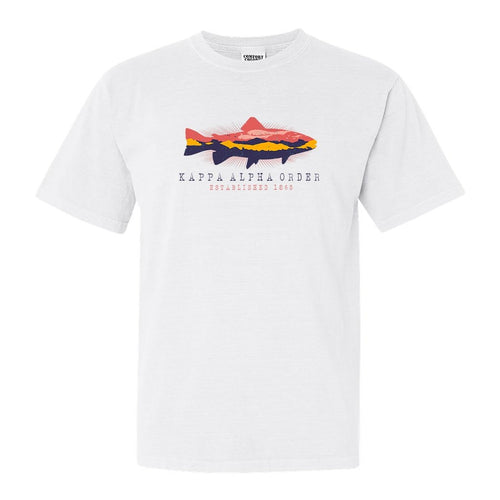 Kappa Alpha Order Comfort Colors T-Shirt - KA Fishing Shirt - Kite and Crest