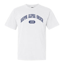 Load image into Gallery viewer, Kappa Alpha Order Comfort Colors T-Shirt - KA Fraternal Arch Shirt - Kite and Crest
