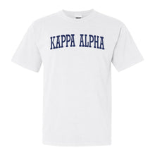 Load image into Gallery viewer, Kappa Alpha Order Comfort Colors T-Shirt - KA Intrinsic Lettered Shirt - Kite and Crest
