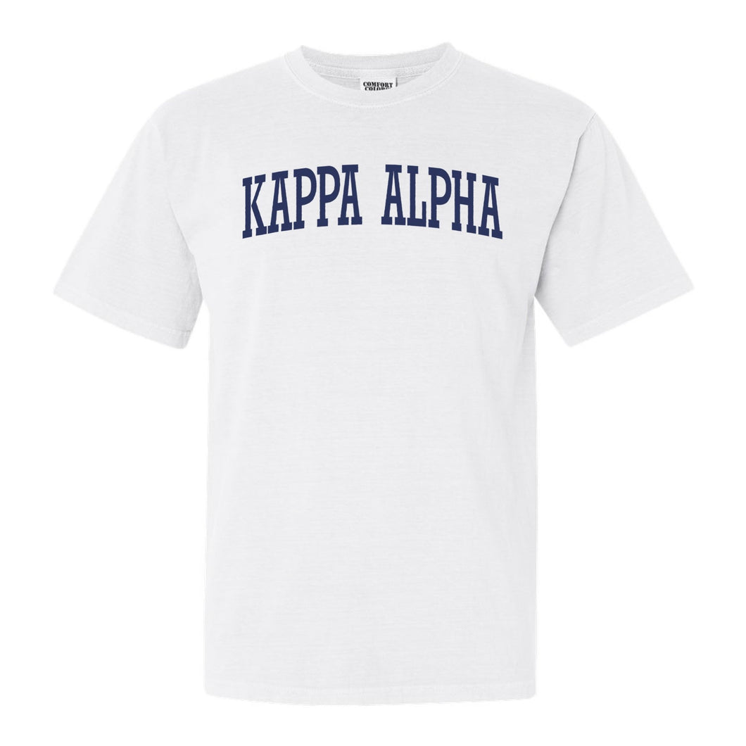 Kappa Alpha Order Comfort Colors T-Shirt - KA Intrinsic Lettered Shirt - Kite and Crest