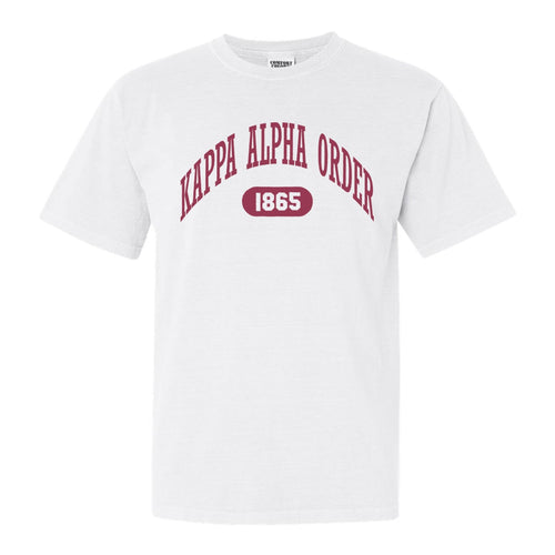 Kappa Alpha Order Comfort Colors T-Shirt - KA Large Athletic Shirt - Kite and Crest