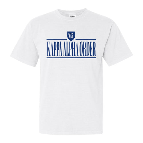 Kappa Alpha Order Comfort Colors T-Shirt - KA Shield Shirt - Kite and Crest