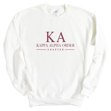 Load image into Gallery viewer, Kappa Alpha Order Sweatshirt - KA Basic Lined Crewneck Sweatshirt - Kite and Crest
