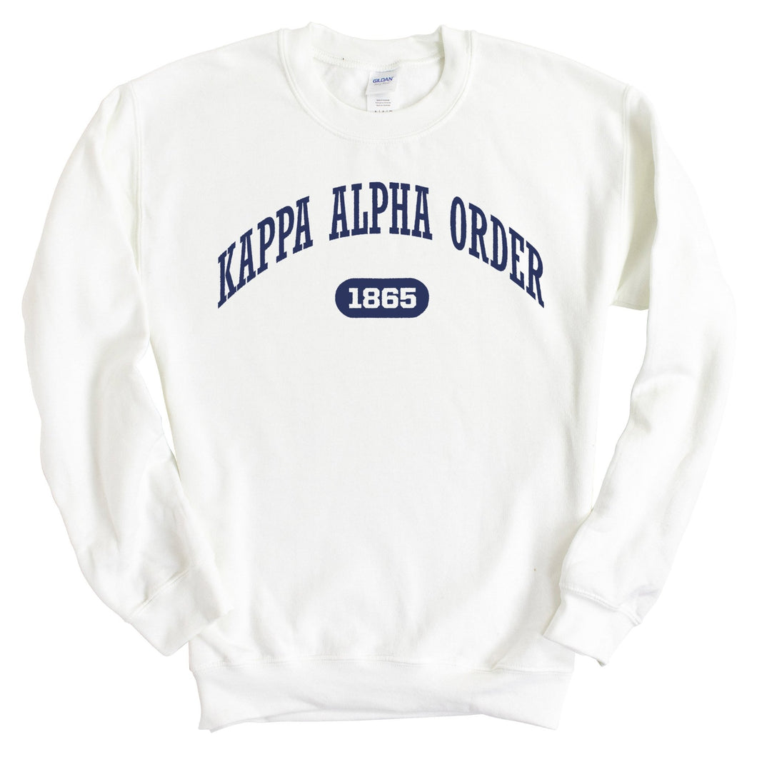 Kappa Alpha Order Sweatshirt - KA Fraternal Arch Crewneck Sweatshirt - Kite and Crest