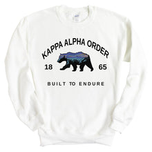 Load image into Gallery viewer, Kappa Alpha Order Sweatshirt - KA Fraternal Bear Crewneck Sweatshirt - Kite and Crest
