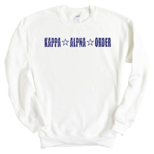 Load image into Gallery viewer, Kappa Alpha Order Sweatshirt - KA Fraternal Star Crewneck Sweatshirt - Kite and Crest
