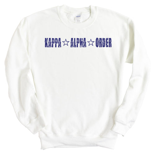 Kappa Alpha Order Sweatshirt - KA Fraternal Star Crewneck Sweatshirt - Kite and Crest