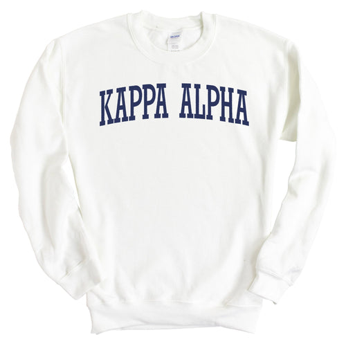 Kappa Alpha Order Sweatshirt - KA Intrinsic Lettered Crewneck Sweatshirt - Kite and Crest