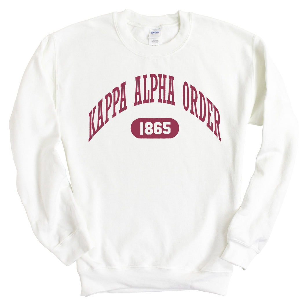 Kappa Alpha Order Sweatshirt - KA Large Athletic Crewneck Sweatshirt - Kite and Crest