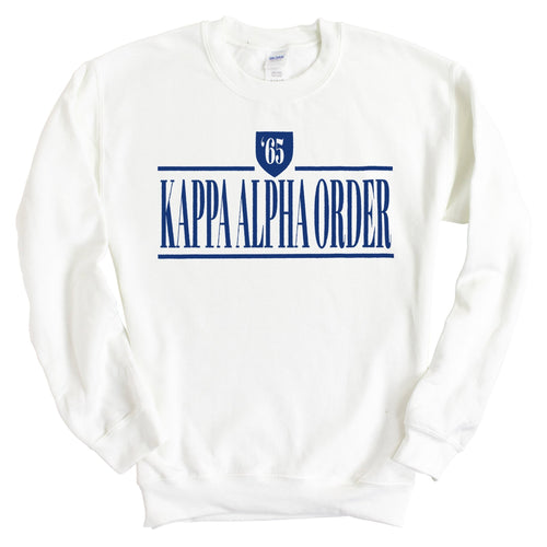 Kappa Alpha Order Sweatshirt - KA Shield Crewneck Sweatshirt - Kite and Crest