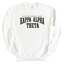 Load image into Gallery viewer, Kappa Alpha Theta (Theta) Established Sorority Crewneck Sweatshirt - Kite and Crest
