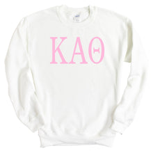 Load image into Gallery viewer, Kappa Alpha Theta (Theta) Very Pink Sorority Crewneck Sweatshirt - Kite and Crest
