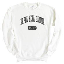 Load image into Gallery viewer, Kappa Beta Gamma Athletic Crewneck Sweatshirt - Kite and Crest
