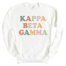 Load image into Gallery viewer, Kappa Beta Gamma Bright and Colorful Crewneck Sweatshirt - Kite and Crest
