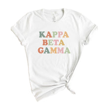 Load image into Gallery viewer, Kappa Beta Gamma Bright and Colorful T-shirt - Kite and Crest
