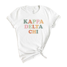 Load image into Gallery viewer, Kappa Delta Chi Bright and Colorful T-shirt - Kite and Crest
