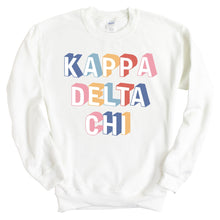 Load image into Gallery viewer, Kappa Delta Chi Retro Crewneck Sweatshirt - Kite and Crest
