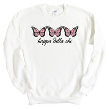 Load image into Gallery viewer, Kappa Delta Chi Three Butterflies Crewneck Sweatshirt - Kite and Crest
