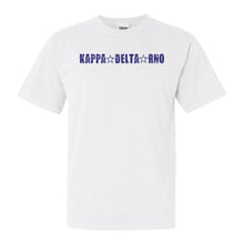 Load image into Gallery viewer, Kappa Delta Rho Fraternal Star Comfort Colors T-Shirt - Fraternity Tee - Kite and Crest
