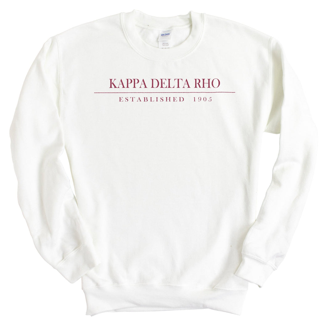 Kappa Delta Rho Old Fashioned Vintage Sweatshirt - Fraternity Crewneck Sweatshirt - Kite and Crest