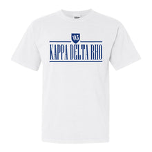 Load image into Gallery viewer, Kappa Delta Rho Shield Comfort Colors T-Shirt - Fraternity Tee - Kite and Crest
