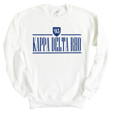 Load image into Gallery viewer, Kappa Delta Rho Shield Sweatshirt - Fraternity Crewneck Sweatshirt - Kite and Crest
