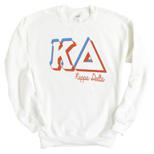 Load image into Gallery viewer, Kappa Delta Sweatshirt - KD American Colored Crewneck Sweatshirt - Kite and Crest

