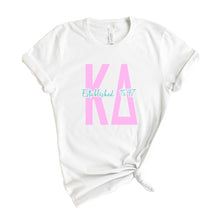 Load image into Gallery viewer, Kappa Delta T-shirt - KD Bright Retro Tee - Kite and Crest
