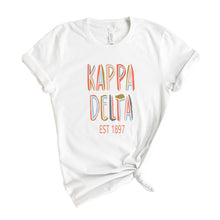 Load image into Gallery viewer, Kappa Delta T-shirt - KD Cooper Tee - Kite and Crest
