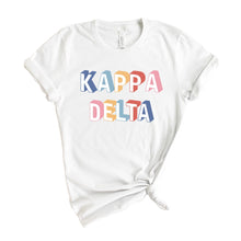 Load image into Gallery viewer, Kappa Delta T-Shirt | KD Retro Shirt | Kappa Delta Sorority Gift Idea - Kite and Crest
