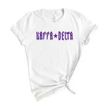 Load image into Gallery viewer, Kappa Delta T-Shirt | KD Rock Star Shirt | Kappa Delta Sorority Gift Idea - Kite and Crest
