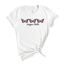 Load image into Gallery viewer, Kappa Delta T-shirt - KD Three Butterflies Tee - Kite and Crest
