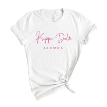 Load image into Gallery viewer, Kappa Delta T-Shirt | KD Vintage Alumna Shirt | Kappa Delta Sorority Gift Idea - Kite and Crest
