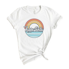 Load image into Gallery viewer, Kappa Delta T-shirt - KD Wavy Rainbow Tee - Kite and Crest
