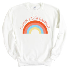 Load image into Gallery viewer, Kappa Kappa Gamma Sweatshirt - Kappa (KKG) Colorful Rainbow Crewneck Sweatshirt - Kite and Crest
