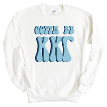 Load image into Gallery viewer, Kappa Kappa Gamma Sweatshirt - Kappa (KKG) Gotta Be Crewneck Sweatshirt - Kite and Crest
