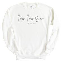 Load image into Gallery viewer, Kappa Kappa Gamma Sweatshirt - Kappa (KKG) Sorority Alumna Crewneck Sweatshirt - Kite and Crest
