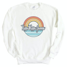 Load image into Gallery viewer, Kappa Kappa Gamma Sweatshirt - Kappa (KKG) Wavy Rainbow Crewneck Sweatshirt - Kite and Crest
