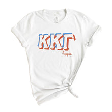 Load image into Gallery viewer, Kappa Kappa Gamma T-shirt - Kappa (KKG) American Colored Tee - Kite and Crest
