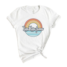 Load image into Gallery viewer, Kappa Kappa Gamma T-shirt - Kappa (KKG) Wavy Rainbow Tee - Kite and Crest
