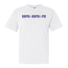 Load image into Gallery viewer, Kappa Kappa Psi Fraternal Star Comfort Colors T-Shirt - Fraternity Tee - Kite and Crest
