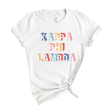 Load image into Gallery viewer, Kappa Phi Lambda Retro T-shirt - Kite and Crest
