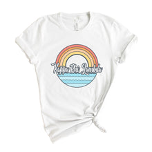 Load image into Gallery viewer, Kappa Phi Lambda Wavy Rainbow T-shirt - Kite and Crest
