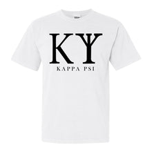 Load image into Gallery viewer, Kappa Psi Classic Comfort Colors T-Shirt - Kite and Crest
