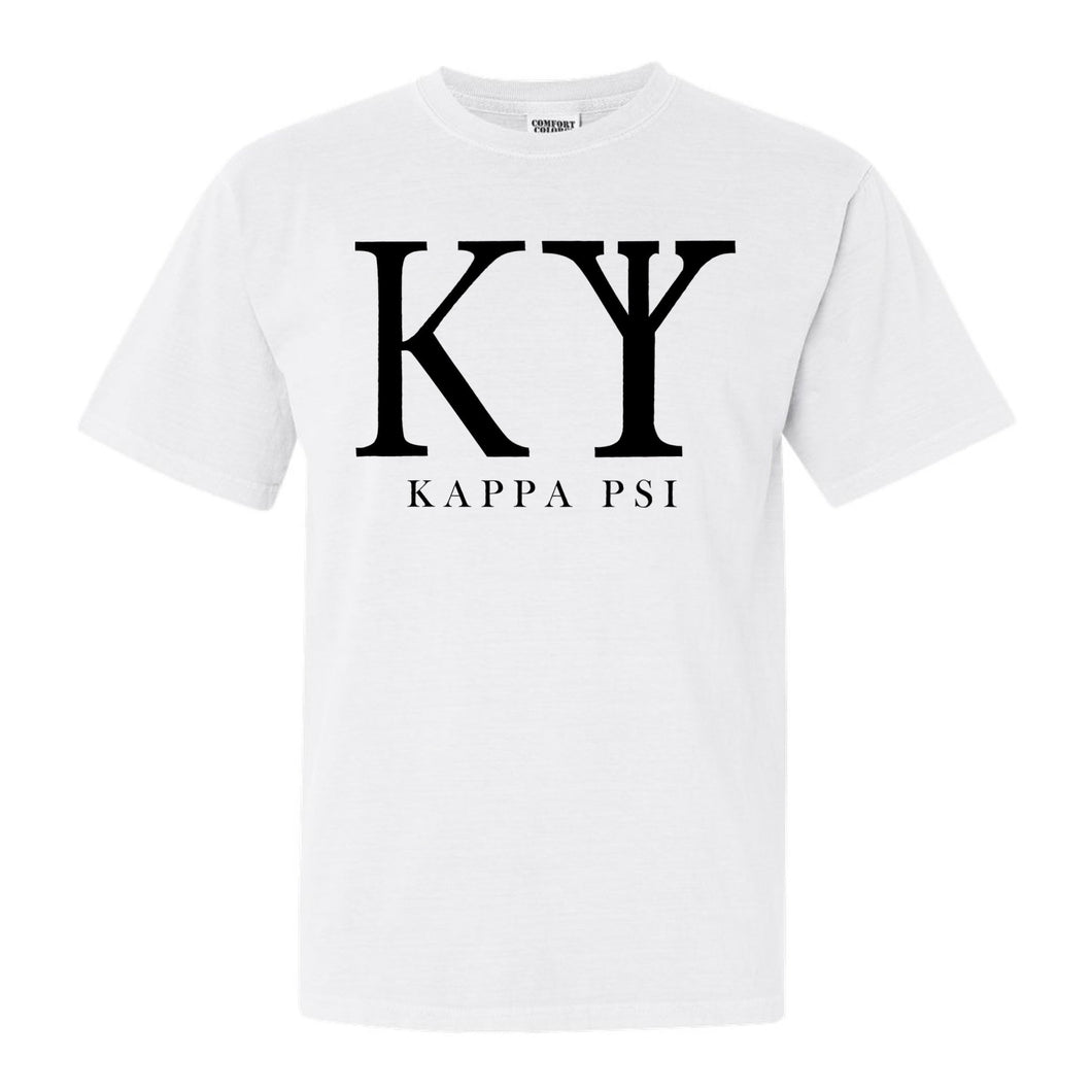 Kappa Psi Classic Comfort Colors T-Shirt - Kite and Crest