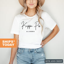 Load image into Gallery viewer, Kappa Psi Sorority Alumna Comfort Colors T-Shirt - Kite and Crest
