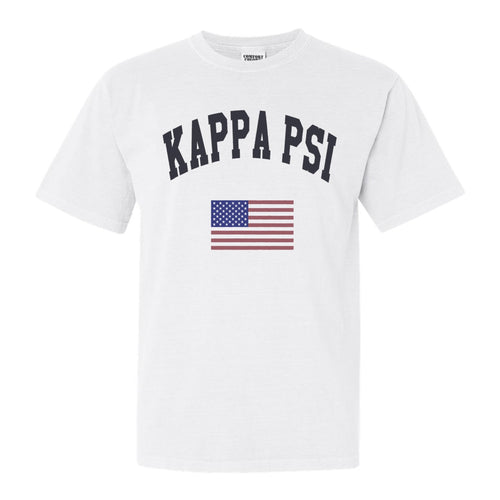 Kappa Psi Traditional Flag Comfort Colors T-Shirt - Kite and Crest