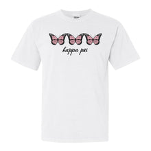 Load image into Gallery viewer, Kappa Psi Trendy Butterfly Comfort Colors T-Shirt - Kite and Crest
