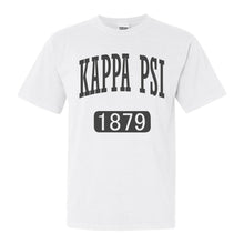 Load image into Gallery viewer, Kappa Psi Weekender Comfort Colors T-Shirt - Kite and Crest
