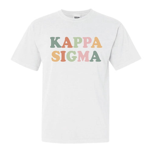 Kappa Sigma Comfort Colors T-Shirt - Kappa Sig Bright and Colorful Shirt - Kite and Crest